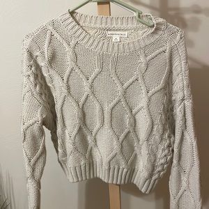 Aeropostale Cream Knit Sweater - Size XS